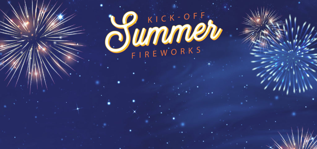 Summer Fireworks Atlantic City Beach Boardwalk